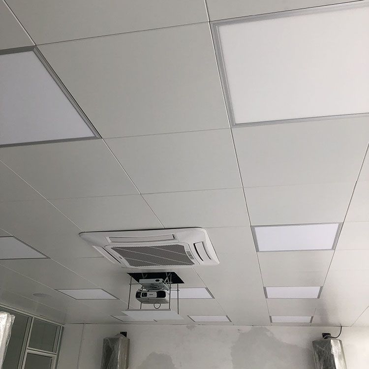 厂房铝天花板吊顶600600铝扣板图片