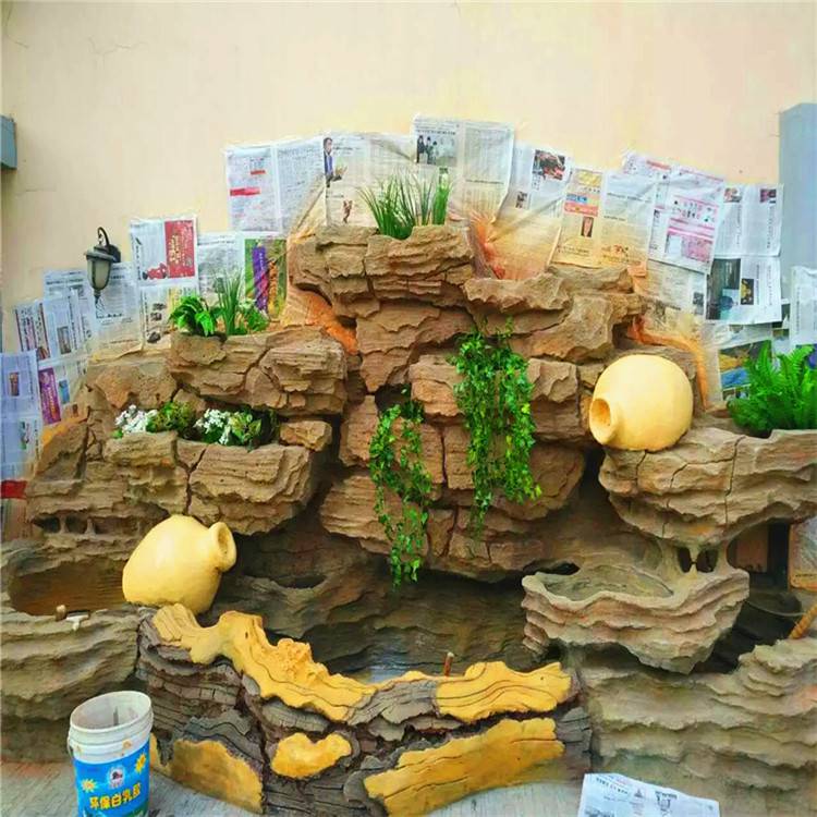 邢台庭院假山 水泥假山工程制作 清秀园林 现货供应