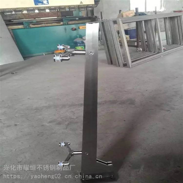 马路隔离防护 不锈钢玻璃立柱 316不锈钢栏杆 精品抛光