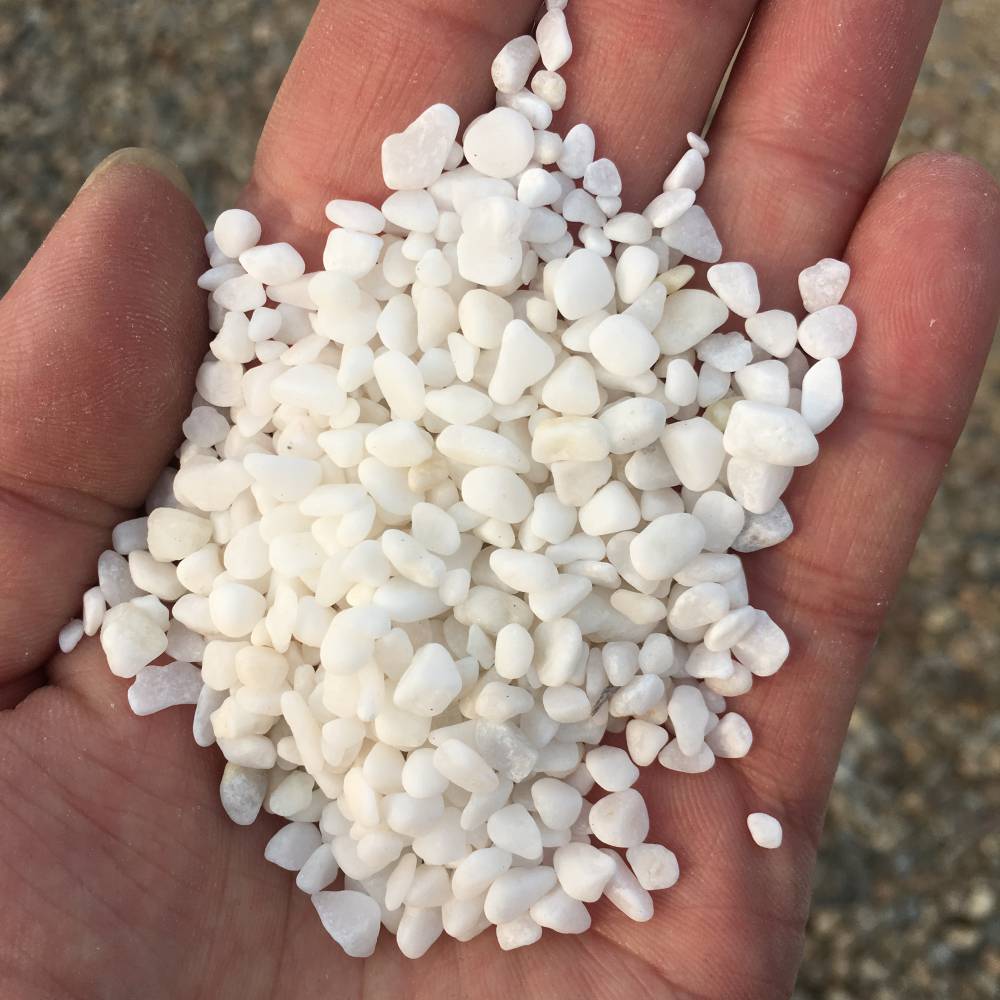 白色鹅卵石 洗米石 水洗石 白云石白色鹅卵石厂家供应 白色砾石 白