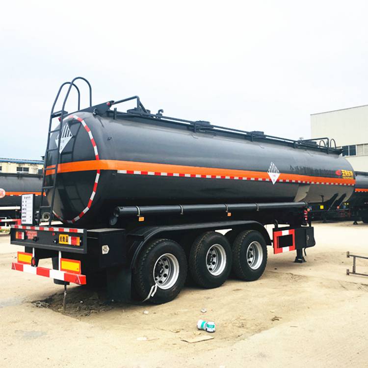 八类罐式拖车 特运牌全塑防腐槽罐 滚塑复合运输车
