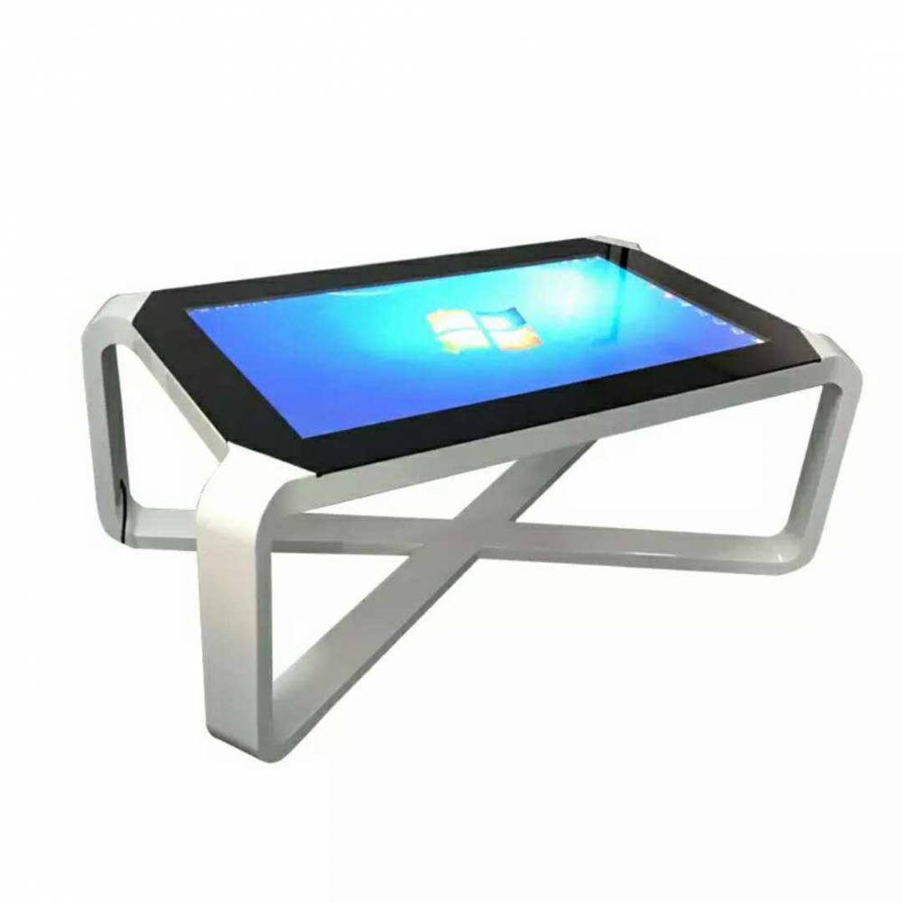 43寸电容触摸屏多媒体智能互动高清液晶茶几触摸桌显示屏一体机银行