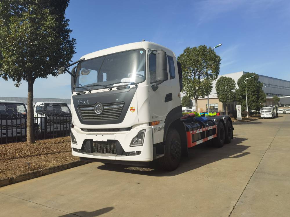 东风天龙20方大型勾臂垃圾车csc5250zxx6df车厢可卸式垃圾车