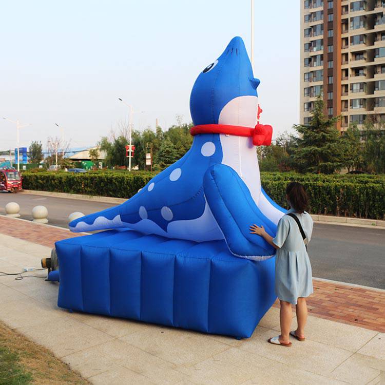 河南气模厂家批发定制海豚卡通充气气模海洋主题拱门游乐园章鱼拱门