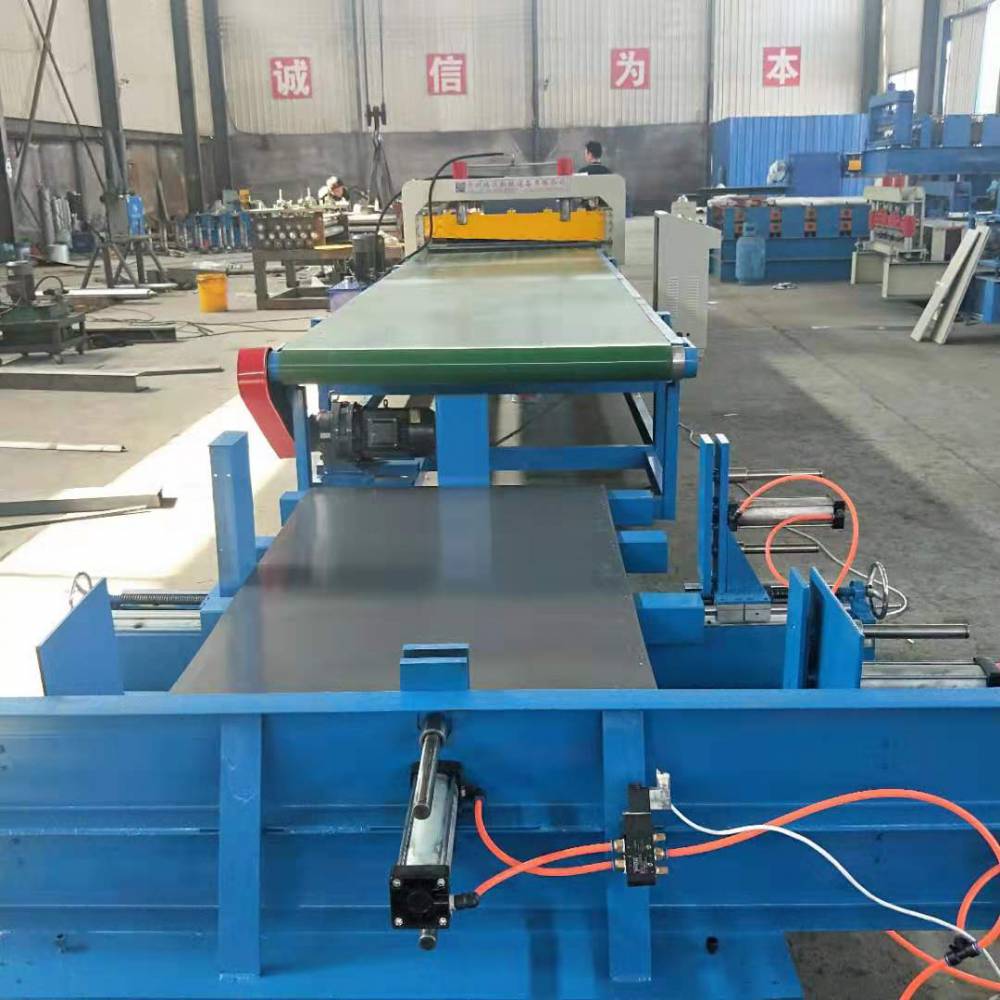 【铝板开平生产线 开卷机-开平机-输送带-码垛机 厂家可定制】视频