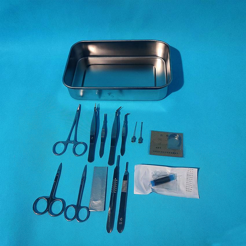 小鼠解剖器械盒啮齿动物手术器械套装图片