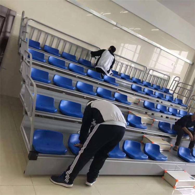 阜阳 移动看台 伸缩看台 室内篮球馆看台座椅