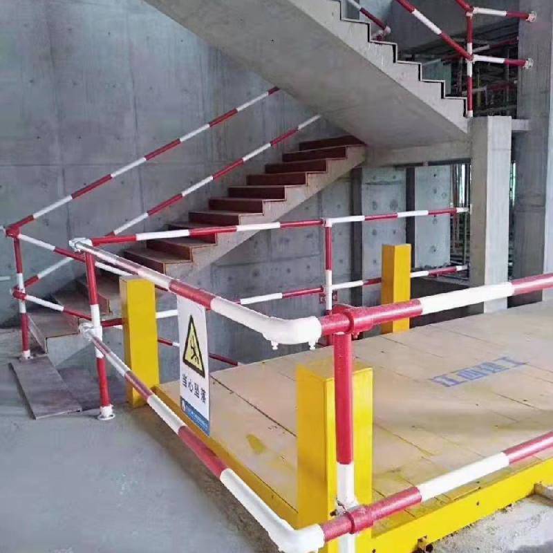 厂家供应建筑器材工地施工楼梯临边防护栏立杆立柱楼梯扶手图片