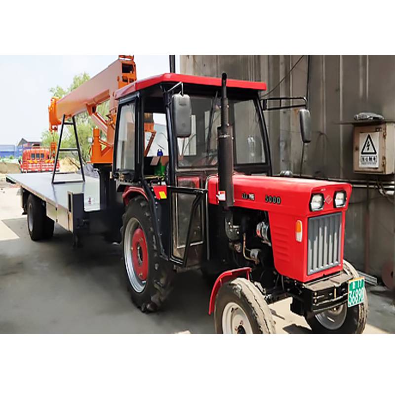 拖拉机平板随车吊车厂家加长平板拖拉机随车吊农用拖拉机自备吊拖拉机