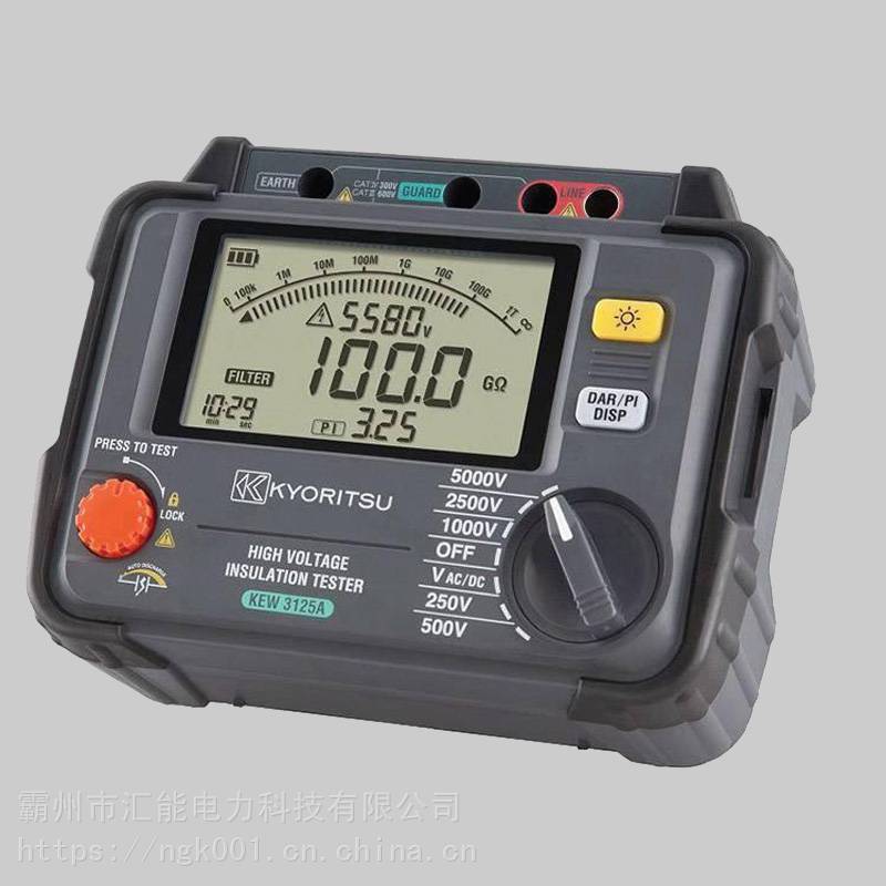 汇能数字电阻测量仪表2500v5000v电子摇表数字式绝缘电阻测试仪图片