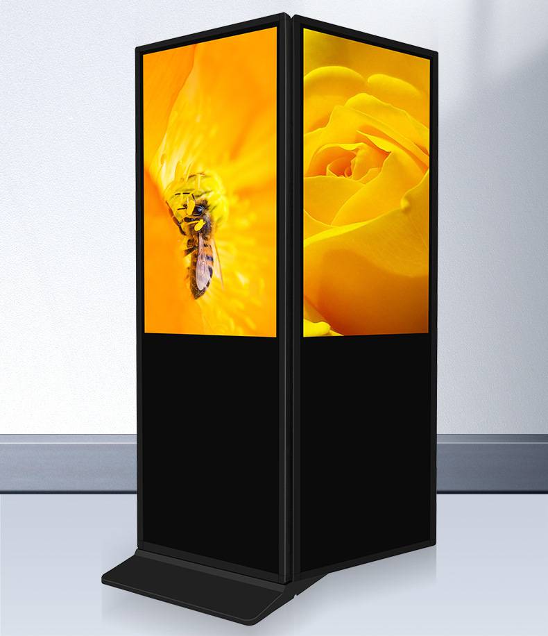 65寸立式双屏触控一体机安卓系统红外触摸广告机