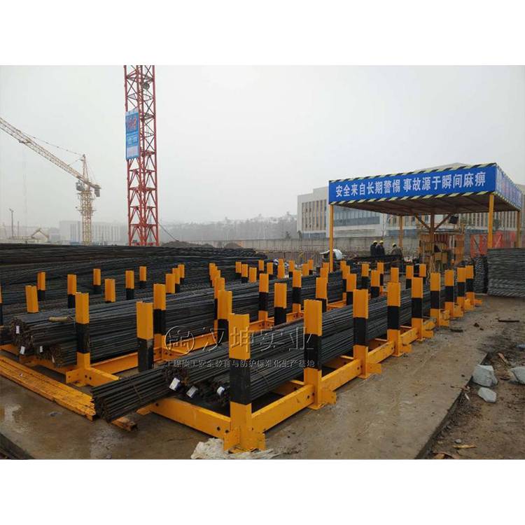 成品钢筋堆场,建筑工地钢筋堆放标准做法,成品钢筋堆场实例赏析,汉坤