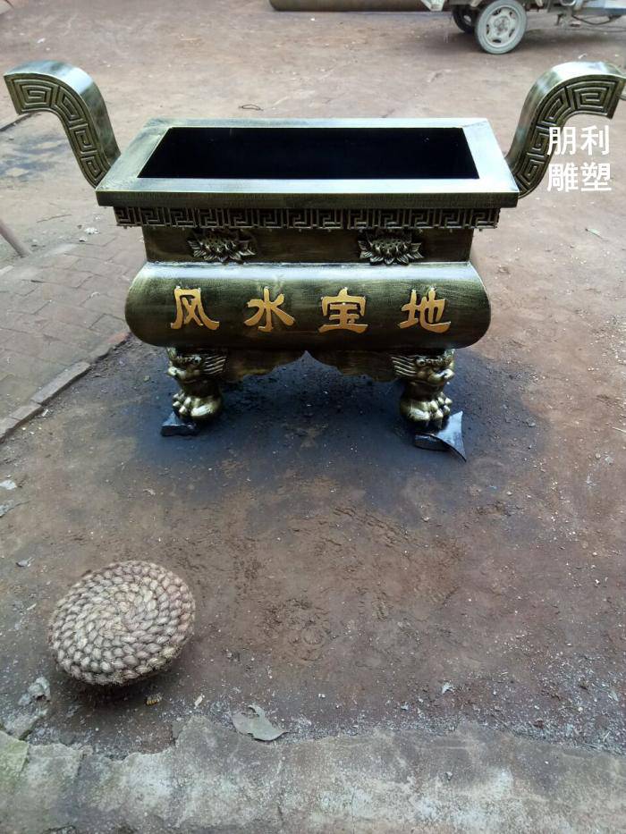 定价庭院化纸炉铜雕价格 步行街化纸炉铜雕展示 动态铜雕