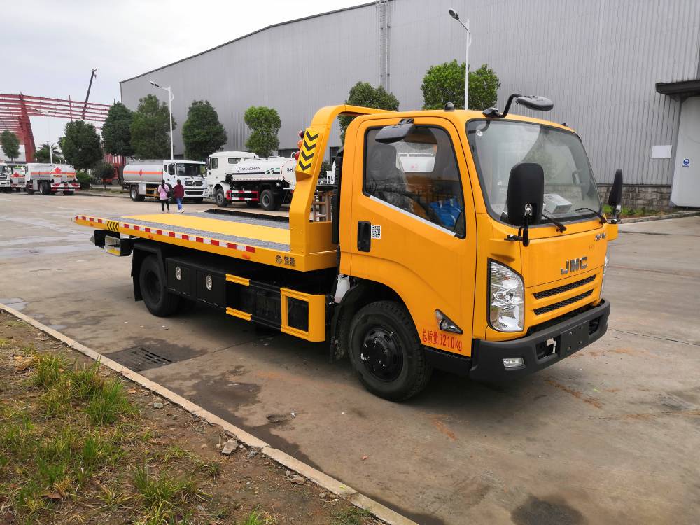 国六同威清障车福田欧马可伸缩板地库拖车蓝牌清障车