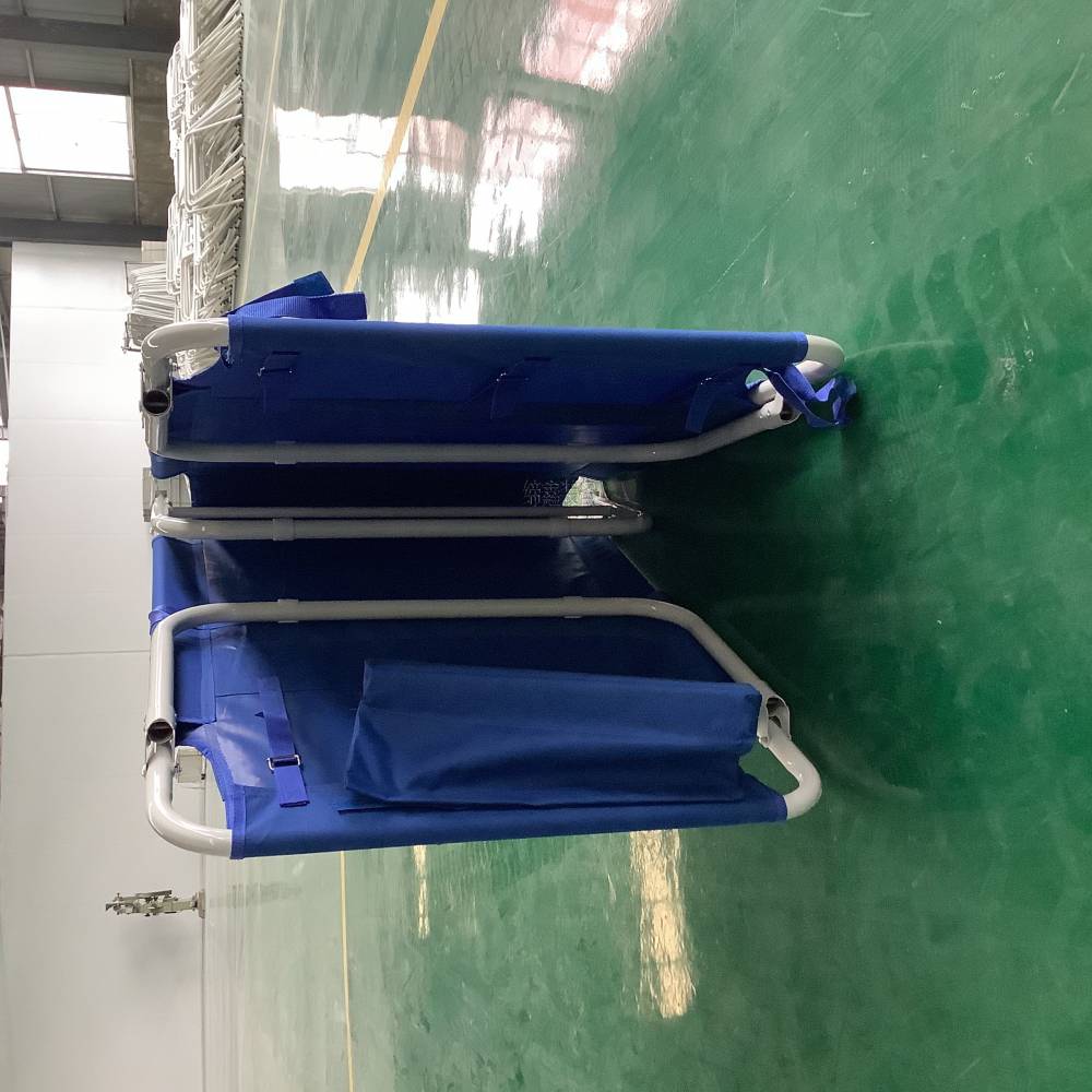 民政应急救灾床天蓝色185户外应急折叠床