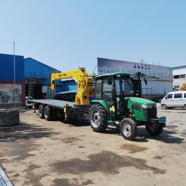 拖拉机随车吊4米5节臂随车吊10吨平板随车吊