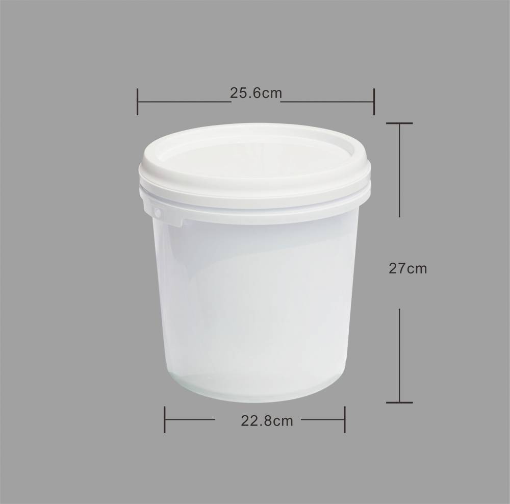 现货供应10升水溶肥料包装桶 圆形加厚白色密封化肥农药塑料桶