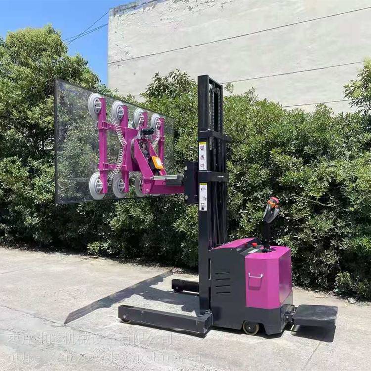 高空玻璃安装设备4盘真空玻璃吸盘电动遥控翻转吸吊机中隧