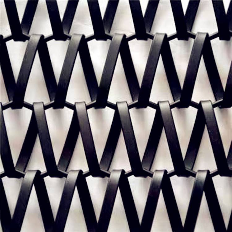 玫瑰金色菱形网展馆古铜不锈钢装饰帘网金属编织网隔断