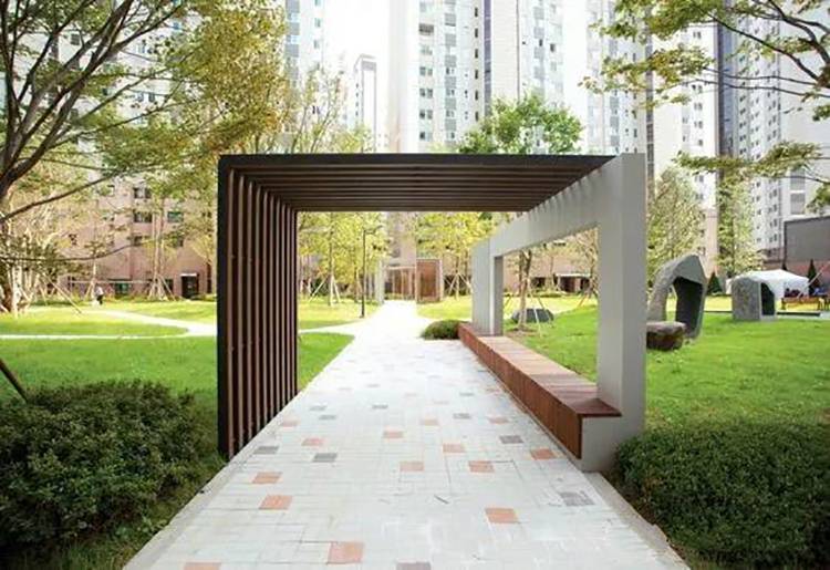 大型户外金属廊架景观廊架定制铁艺廊架景观工程