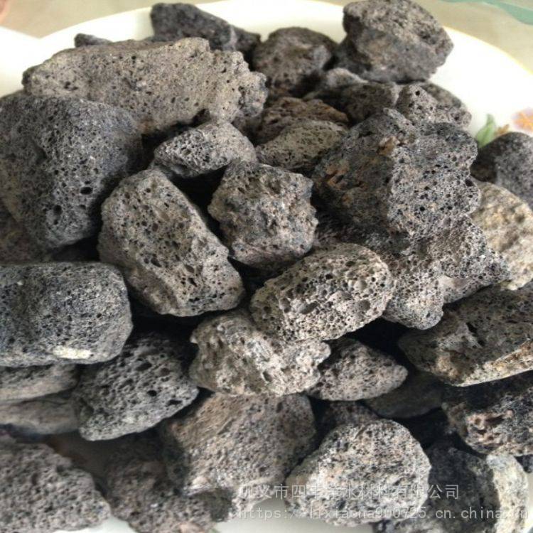火山岩生物滤料杭州不规则颗粒火山岩滤料价格