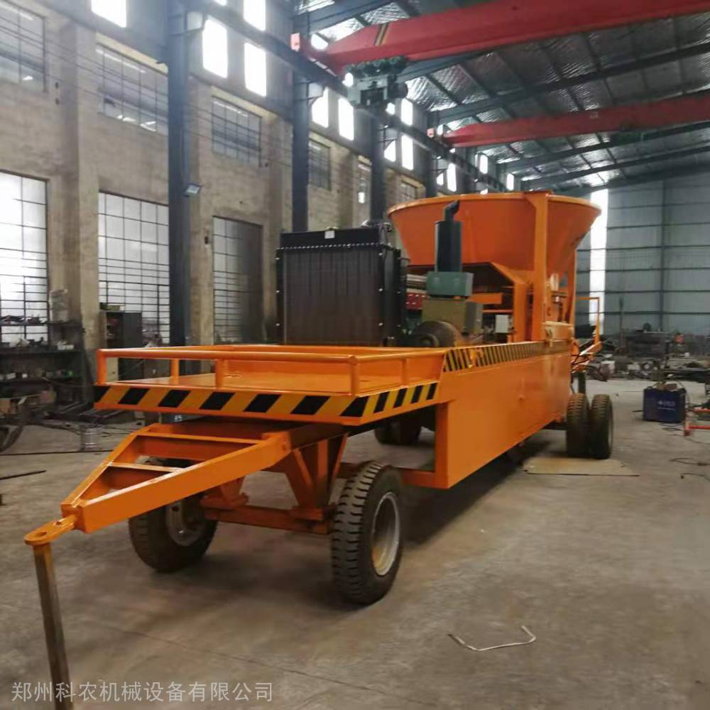 郑州科农柴油动力树根破3600型树根秸秆粉碎机圆盘式树墩破碎机草捆