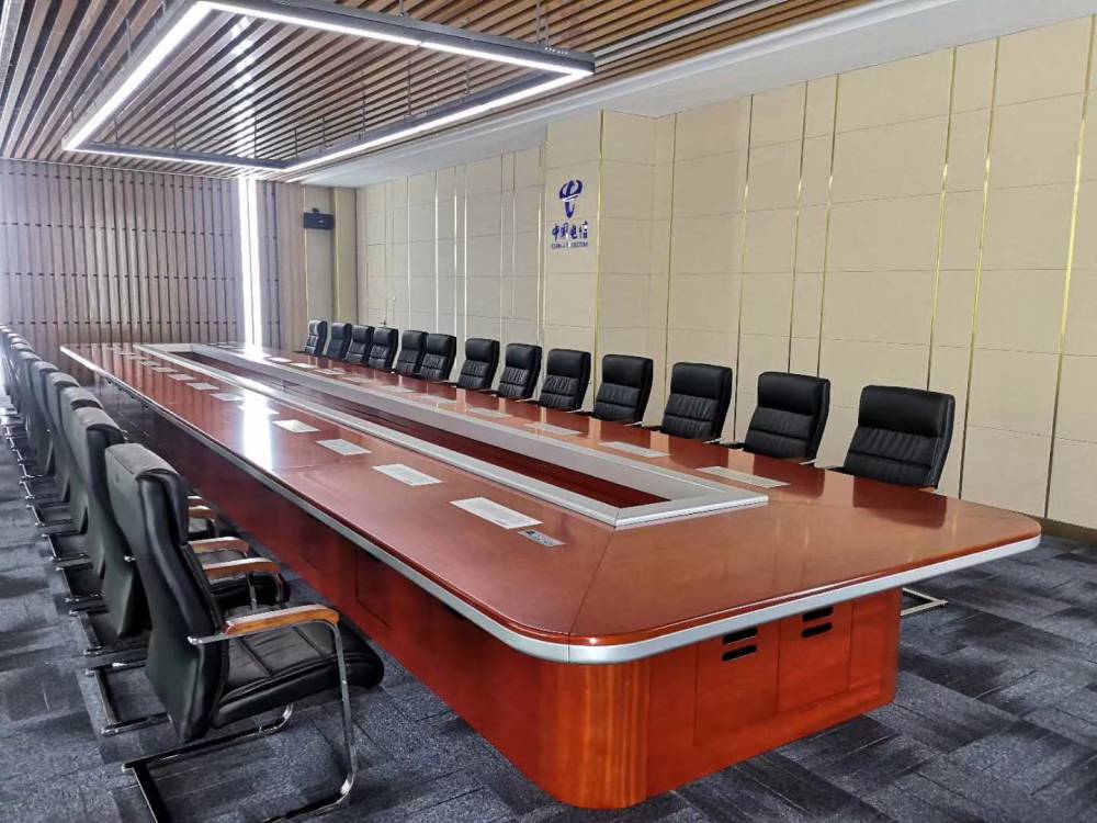 云南升降器会议桌板式办公会议桌布兰斯