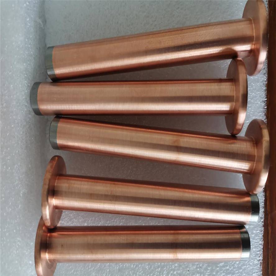 钨铜电极加工铜钨电极厂家紫铜钨镶钨电极电阻焊电极