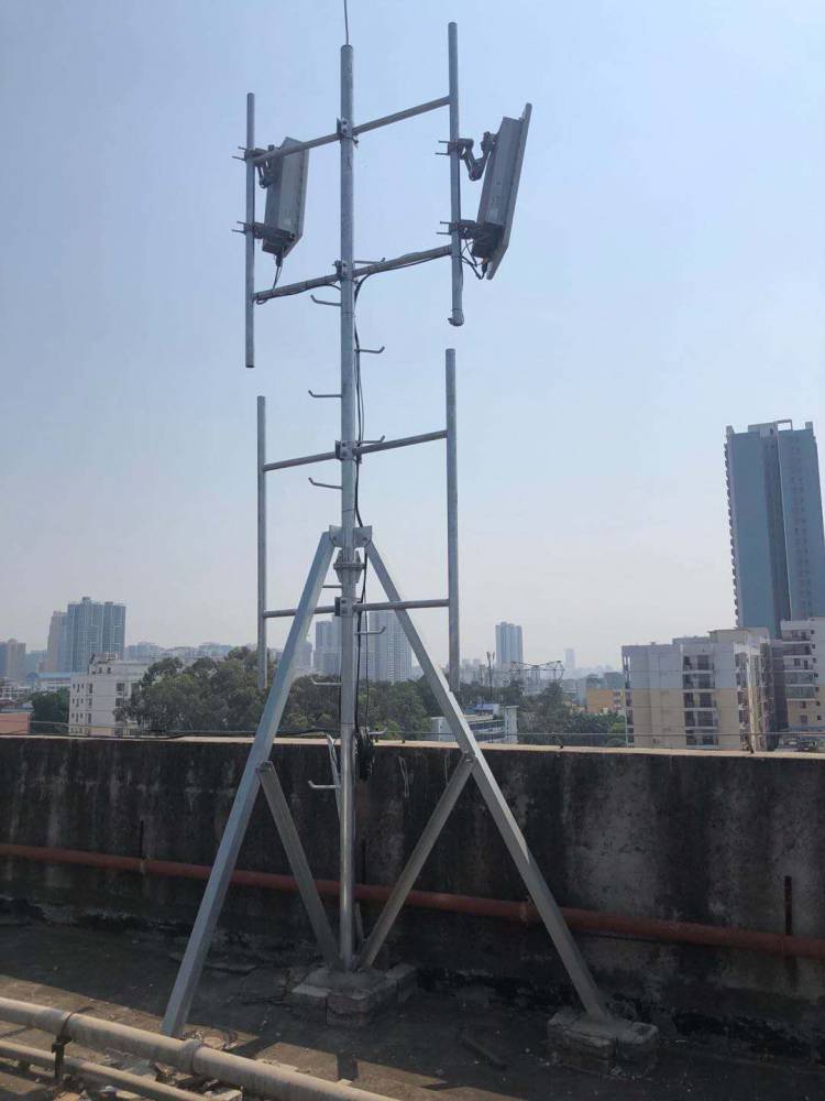 贵港基站天线抱杆规格楼顶基站6米支撑杆安装5g基站天线抱杆