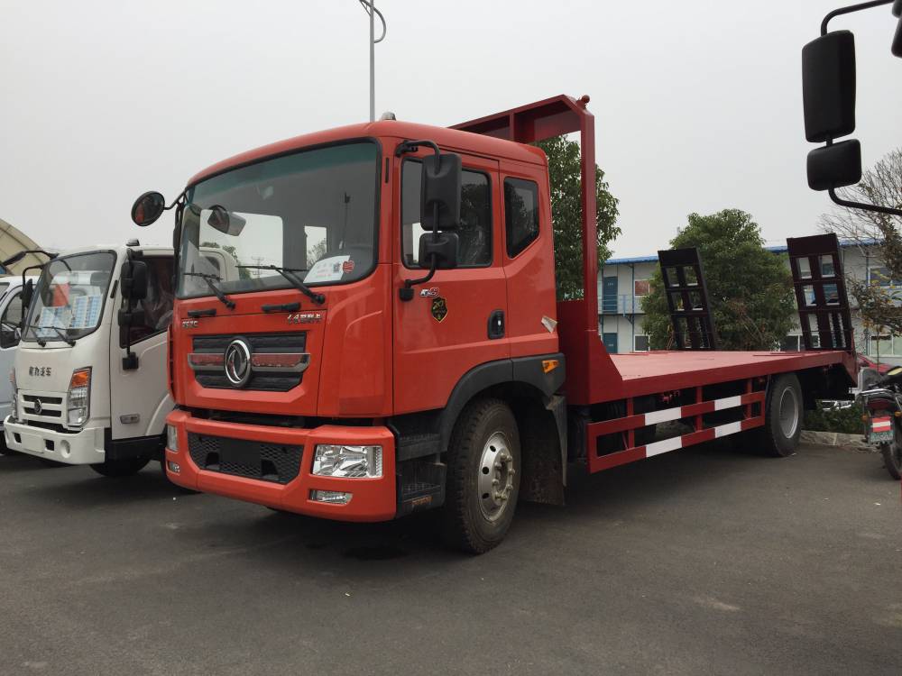 东风多利卡d9单桥挖机拖车图片