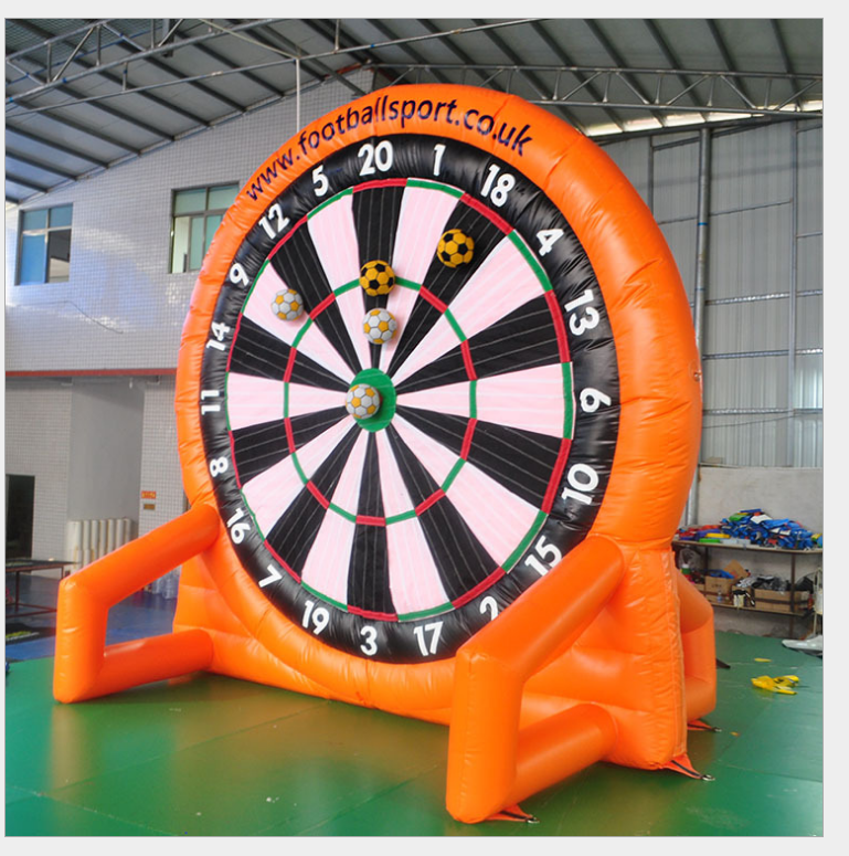 定制运动会充气足球飞镖盘趣味体育射击游戏足球飞镖靶道具