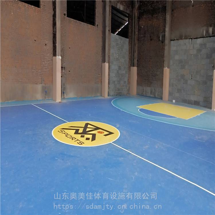 塑胶网球场 丙烯酸网球场施工 环保硅PU篮球场