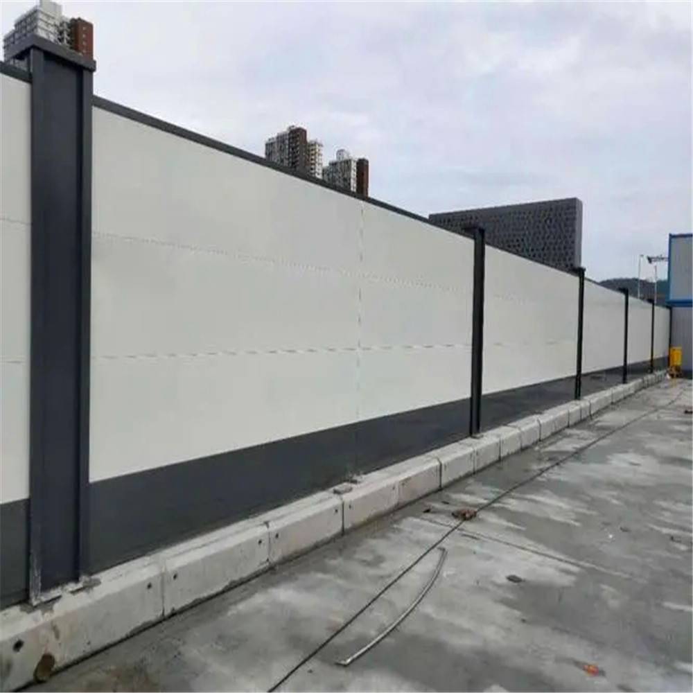 装配式钢结构围挡建筑工地道路遮挡铁皮墙定制pvc塑钢围挡