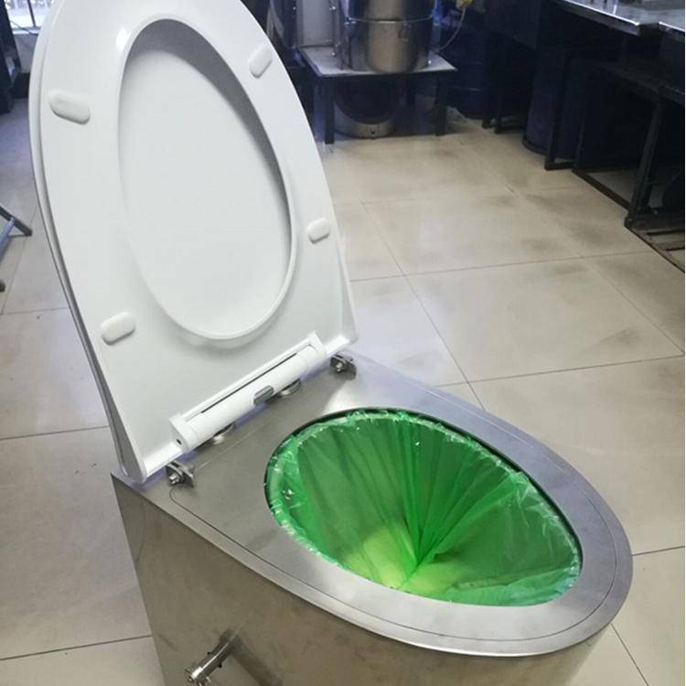 th30矿用船用煤矿硐室用打包马桶移动厕所304不锈钢轮船集便器
