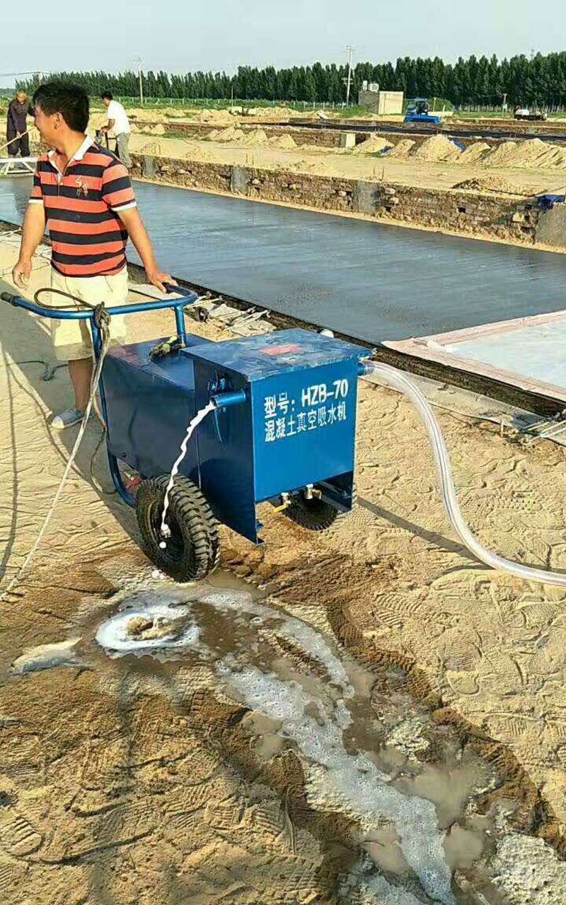 混凝土真空吸水机 水泥道路抽水泵 防冻抽吸泵移动式游离