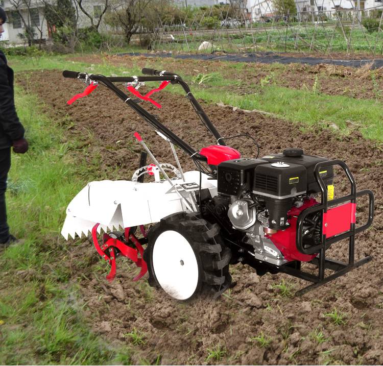 微耕机开沟机四驱微耕机小型多功能除草耕田旋耕机