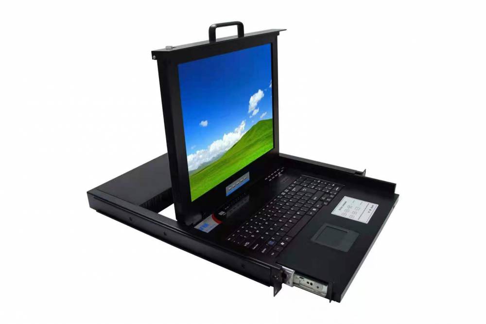 青云易达ak1708kvm切换器机架式折叠显示器