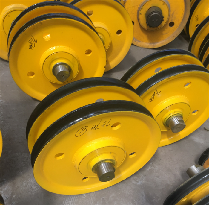 亚重起重机行车qd10t定滑轮组双梁天车吊钩滑轮组铸钢材质图片