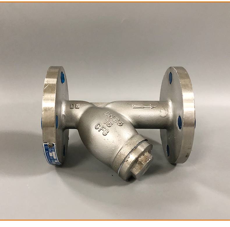 304不锈钢法兰y型过滤器gl41w16p中型过滤器dn25