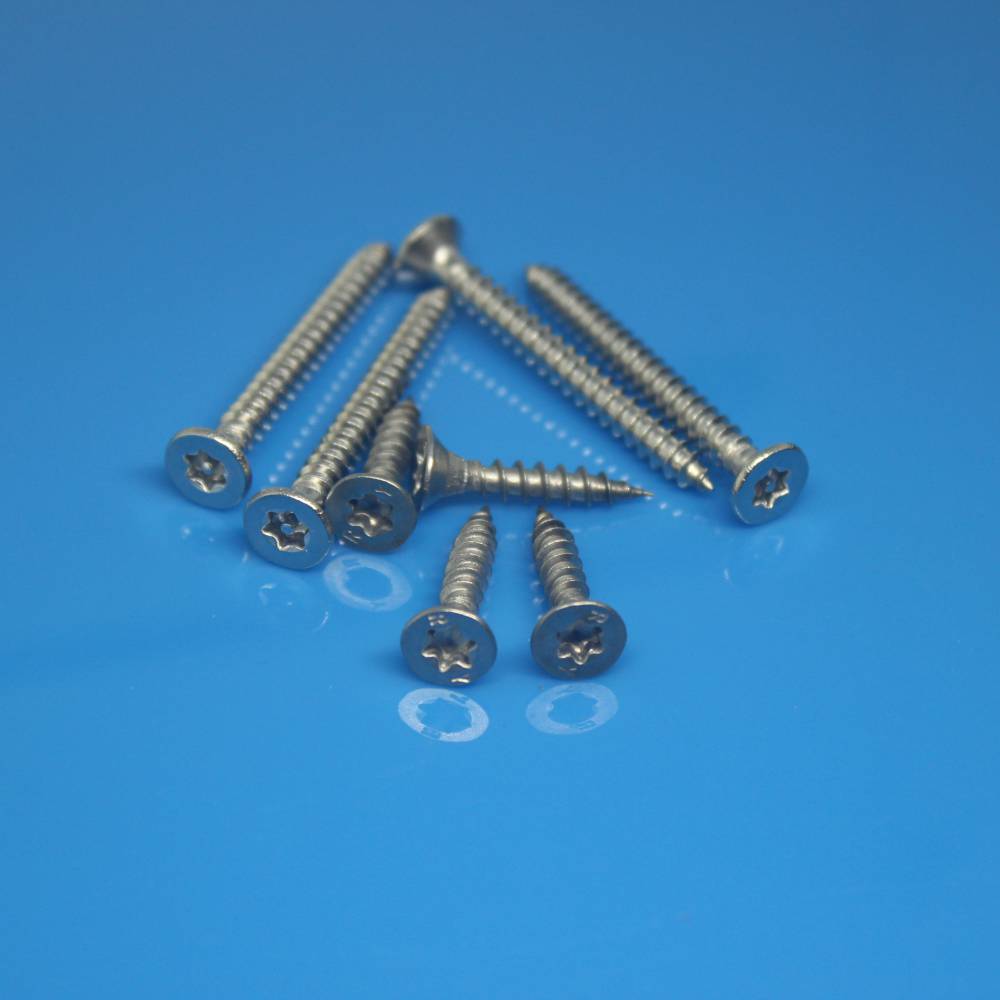 不锈钢梅花自攻螺丝梅花槽沉头自攻钉花型带柱防盗螺钉