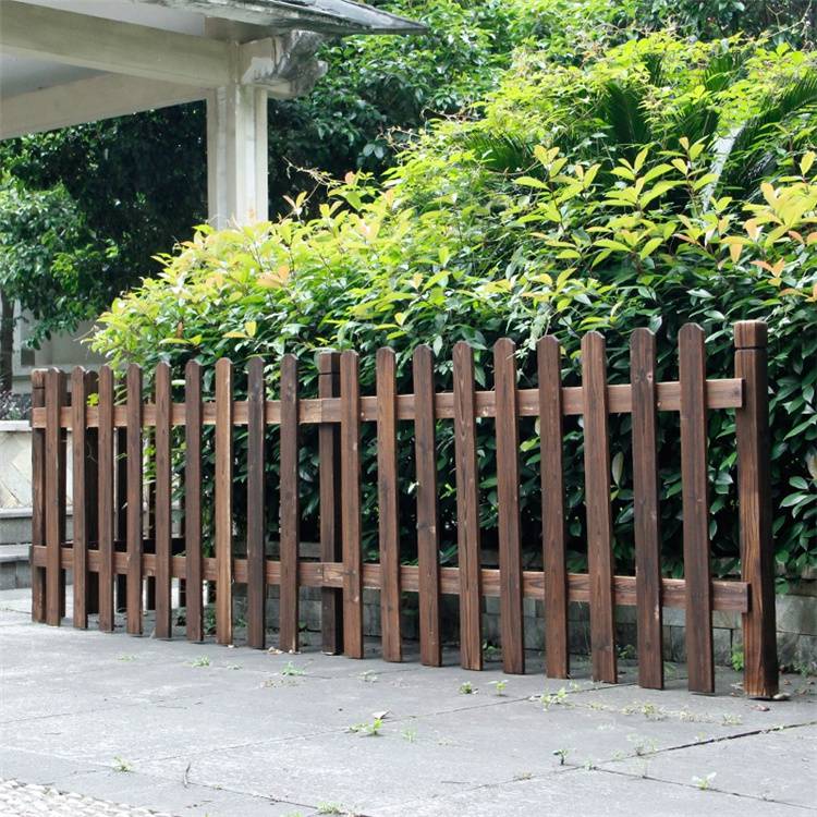 【佳星庭院实木栅栏 园林绿化木围栏 变压器木防护栏 喷漆木栅栏厂家