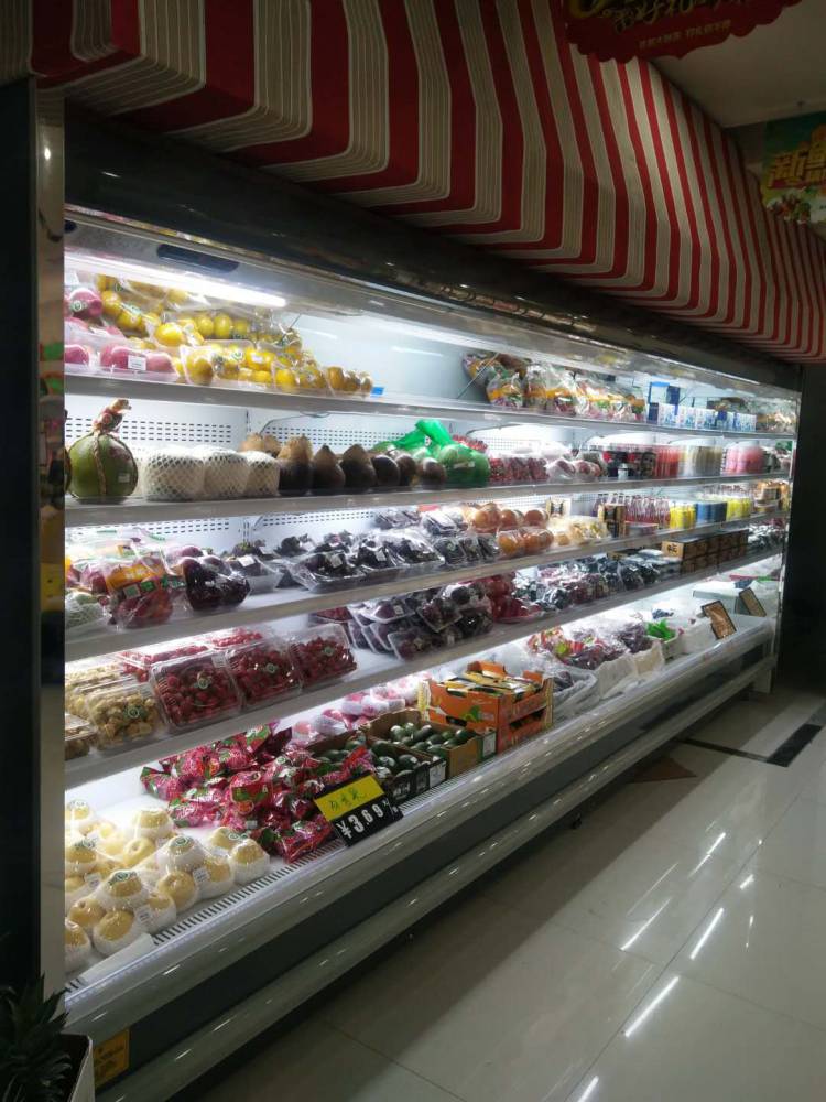 华中万货世贸城冷风柜立风柜工厂直发水果保鲜柜