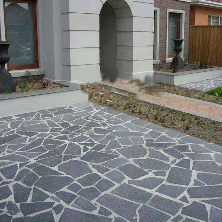 供应广州市古建广场乱拼石材地面砖200100cm尺寸碎拼路铺片石厂家