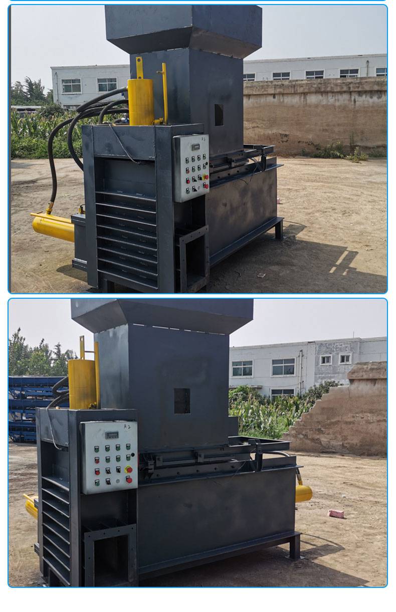 qfjx青储黄储两用的液压打包机自动套袋秸秆压块机