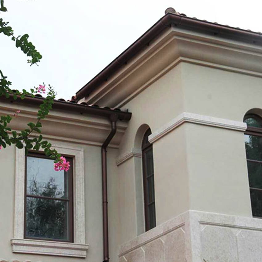 江苏海安洋房天沟落水槽成品檐沟pvc方形雨水管新品大图