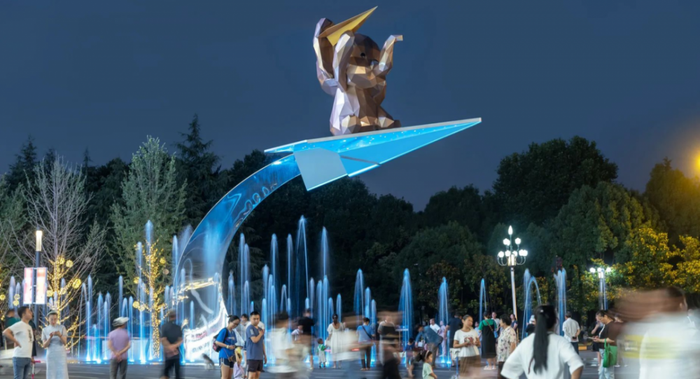 四川成都玻璃钢雕塑乡村文化雕塑卡通抽象园林景观网红雕塑