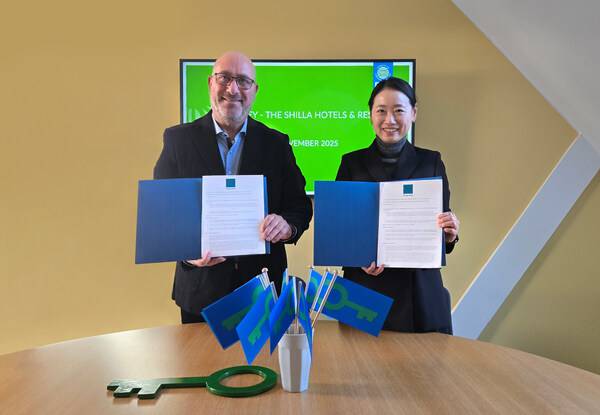 新罗酒店集团在全亚洲连锁酒店中***与全球环保认证机构\