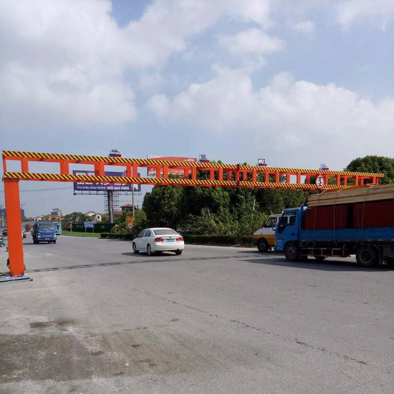 旋转活动可打开式限高架远程遥控限高杆限高门