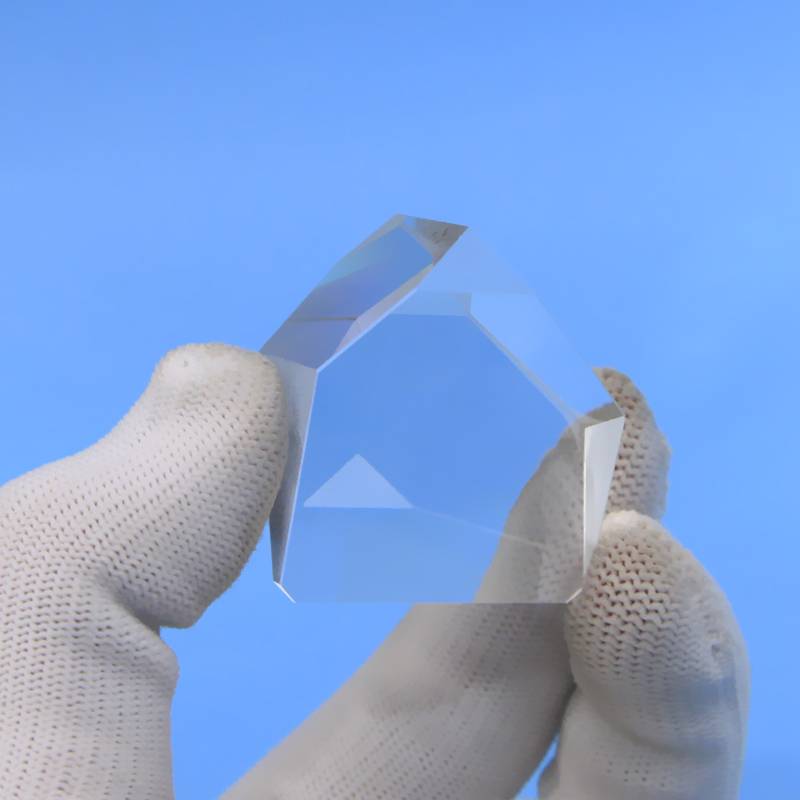 定制屋脊半五棱镜小梯形棱镜加工光学玻璃镜片图片