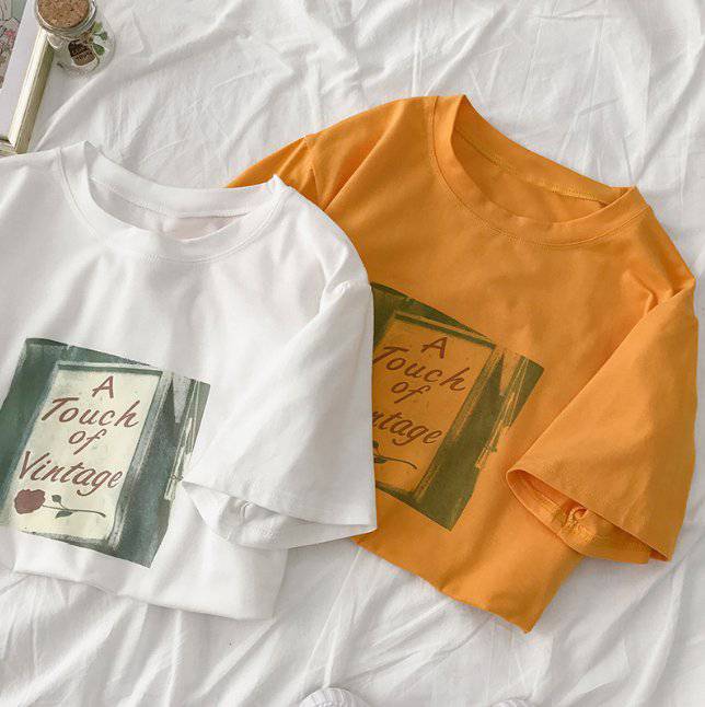 潮流大版T恤几元上衣广州白马服装批发城风垂感舒适吊带上衣女